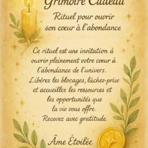 Rituel pour ouvrir son coeur à l'abondance