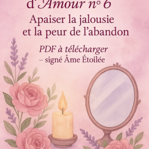 Rituel apaiser la jalousie et la peur de l'abandon