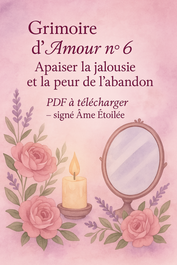 Rituel apaiser la jalousie et la peur de l'abandon