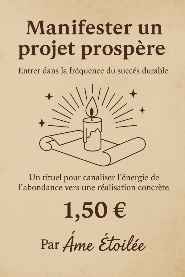Rituel manifester un projet prospère