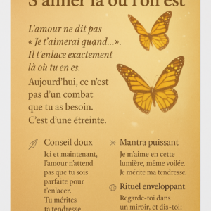 Lettre de lumière n°10 - S'aimer là où l'on est