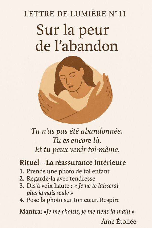 Lettre de lumière n°11 - La peur de l'abandon
