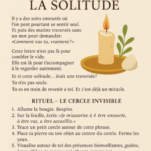 Lettre de lumière n° 2 - Sortir de la solitude