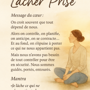 Lettre de lumière N°3 - Lacher prise