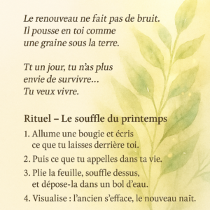 Lettre de lumière n°8 - Accueillir le renouveau