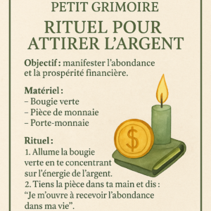 Rituel attirer l'argent