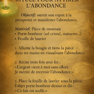 Rituel d'abondance