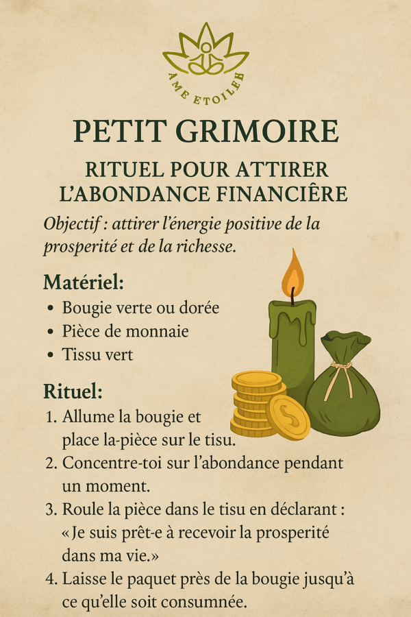 Rituel d'abondance financière